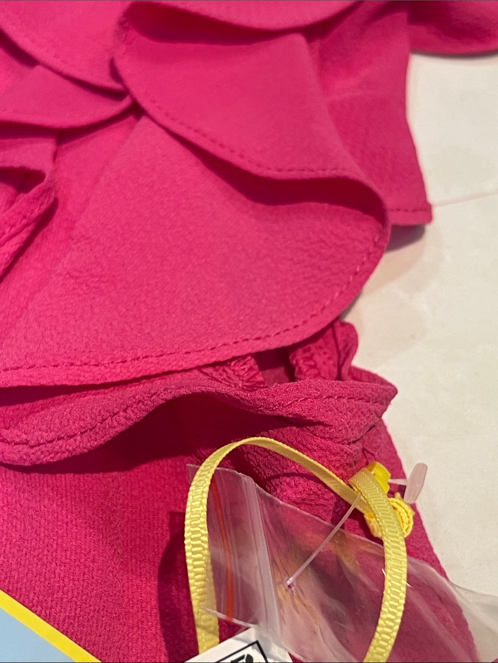 CeCe Fuchsia Pink Ruffle Mini Dress - Picture 6 of 8